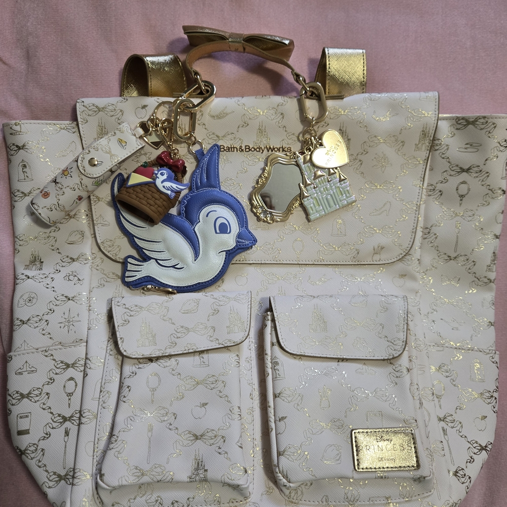 Disney Princess White and Gold Backpack